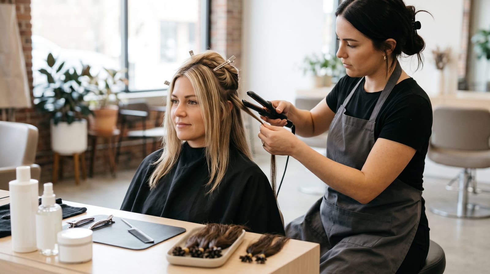 Glue Hair Extensions: Professional Application and Styling