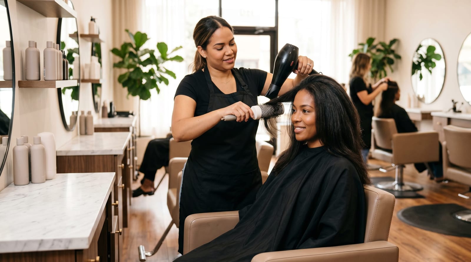 How Long Does a Blow Out After Braids Take at a Dominican Salon?