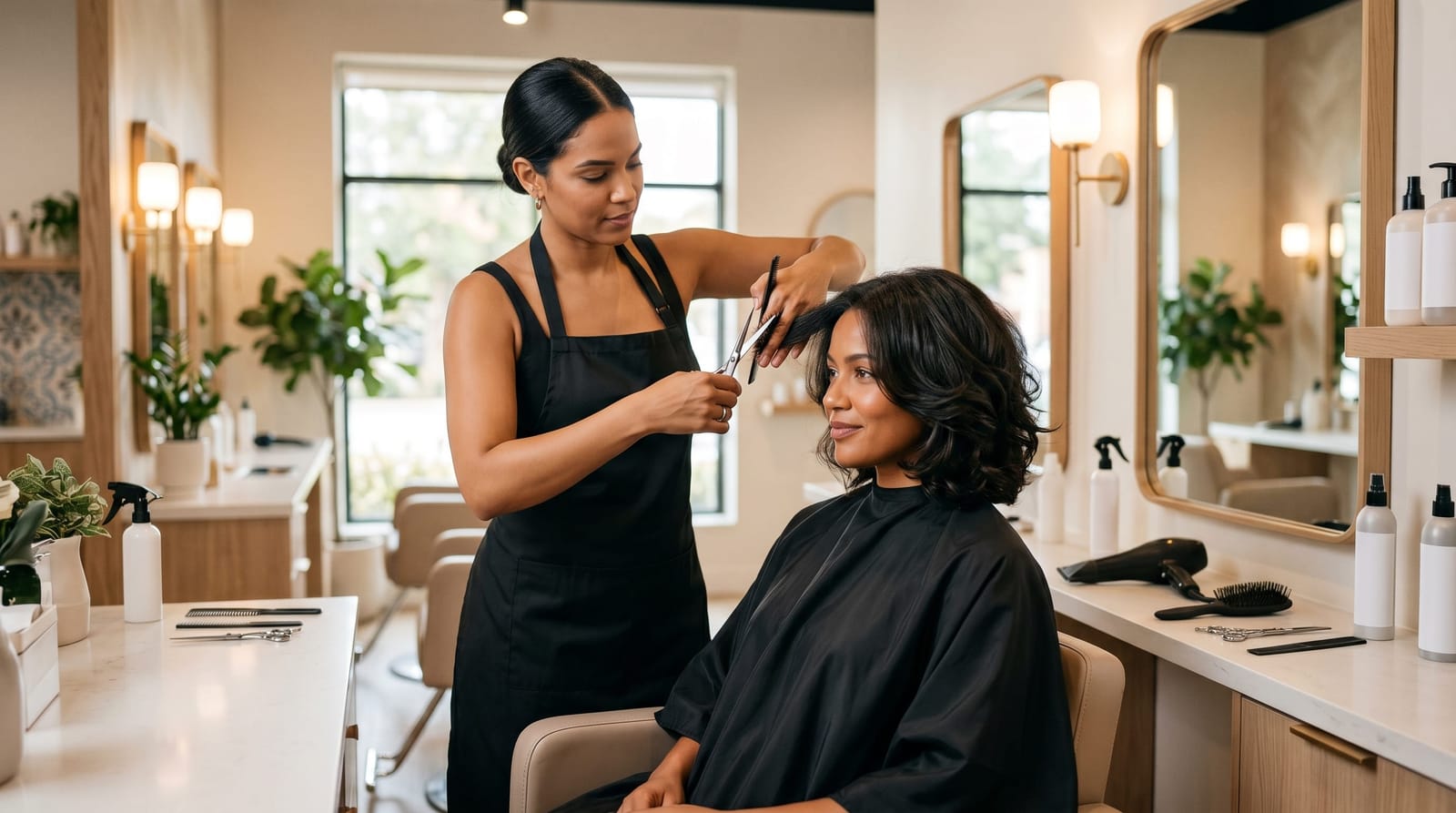 Professional Women's Hair Cuts and Styling at Dominican Salon