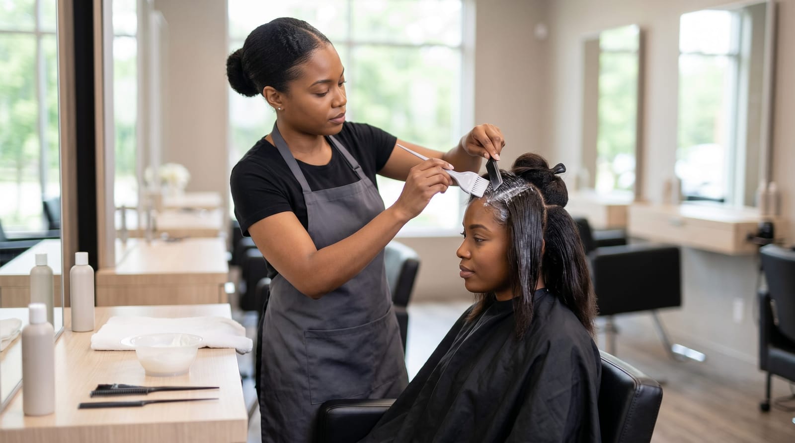 Professional Hair Relaxer Service: Process and Results